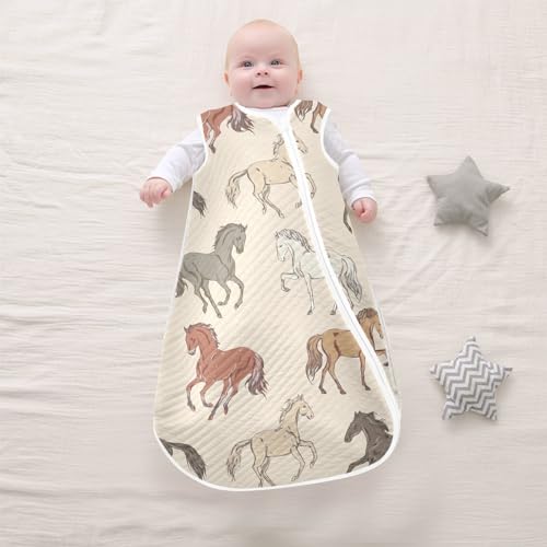 Image of vvfelixl Bright Funny Dinosaurs Baby Sleeping Bag Sleep Sack,Baby Wearable Blanket Sleep Suit for 0-6 Months