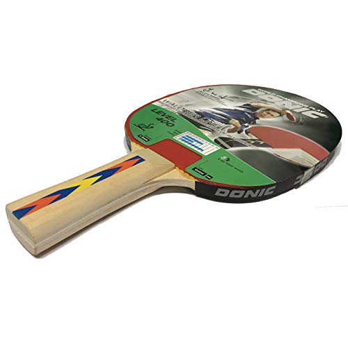 Image of DONIC Waldner Gift 400 All-Rounder Table Tennis Racket /Bat, Colour - Black /Green