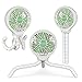 HomeLifairy Portable Stroller Fan, USB or Rechargeable Battery Operated with 3 Speeds and 360°Rotate, Cooling Clip On for Baby Crib Travel Car Seat White