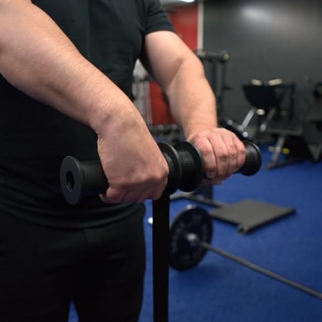 Gronk Fitness Wrist Roller Forearm Exerciser | Forearm Roller & Strength Trainer | Wrist Strengthener & Trainer for Forearm Workout | Wrist Strengthening Device for Strength & Grip Training