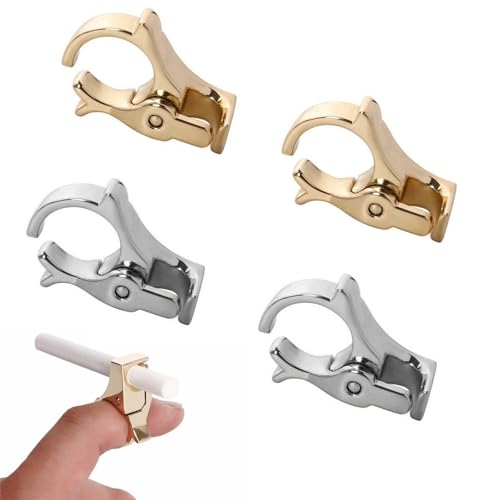 Lot de 4 anneaux porte-cigarettes vintage : idée cadeau originale pour homme et femme