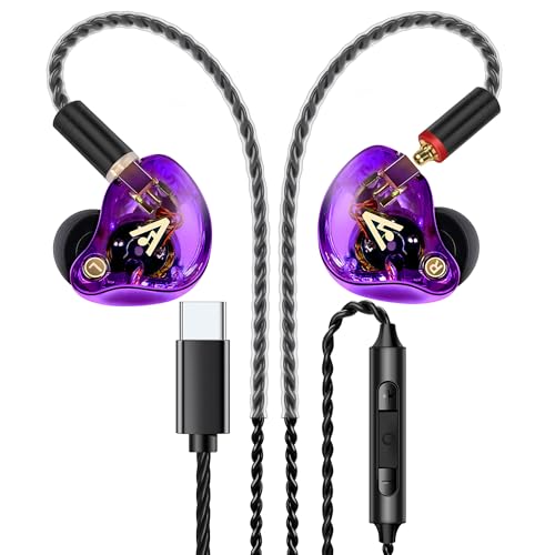 Image of Audiovance Vibes 202MC USB-C HiFi Wired Earbuds, Type-C Headphones with Mic
