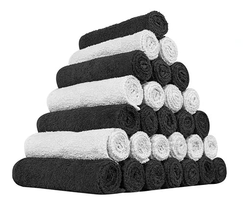 Kit 12 Toalhas de Rosto para Salão Simples 65x40cm (Variadas)