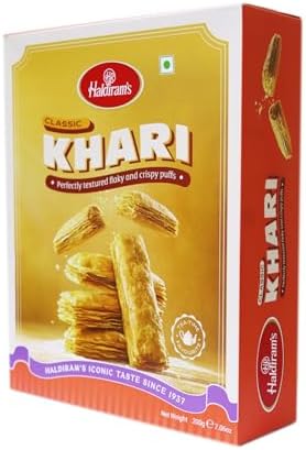 Haldiram's Tea Time Khari Classic Original Crispy Puffs 200g