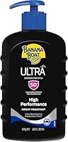 BANANA BOAT Ultra Sunscreen Lotion SPF50+ 400g, UVA/UVB, High Performance, Sweat Resistant, 4-Hour Water Resistant, Made in Australia