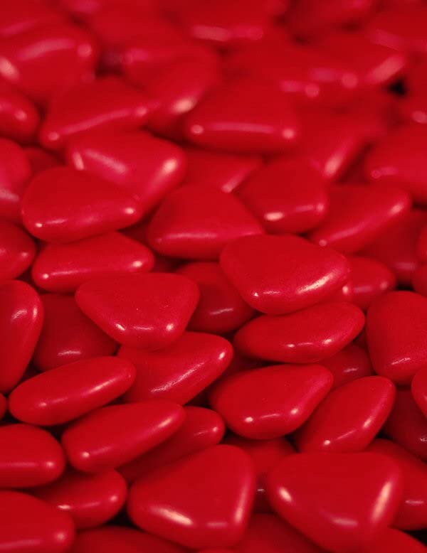 1kg Dragées Chocolat Coeur Rouge - Dragées Delorme Fabrication Française - Dragées Rouge Coeur Mariage Qualité France