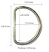 2 Inch Heavyduty D-Rings. Welded (10 Pieces, Nickle)
