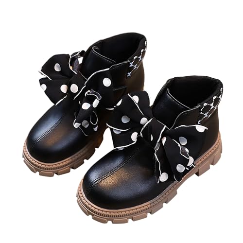 Girls Boots Kids Ankle Boots Dress Boot Flat Soles Thick Soles Booties for Toddler Girl Winter Shoes