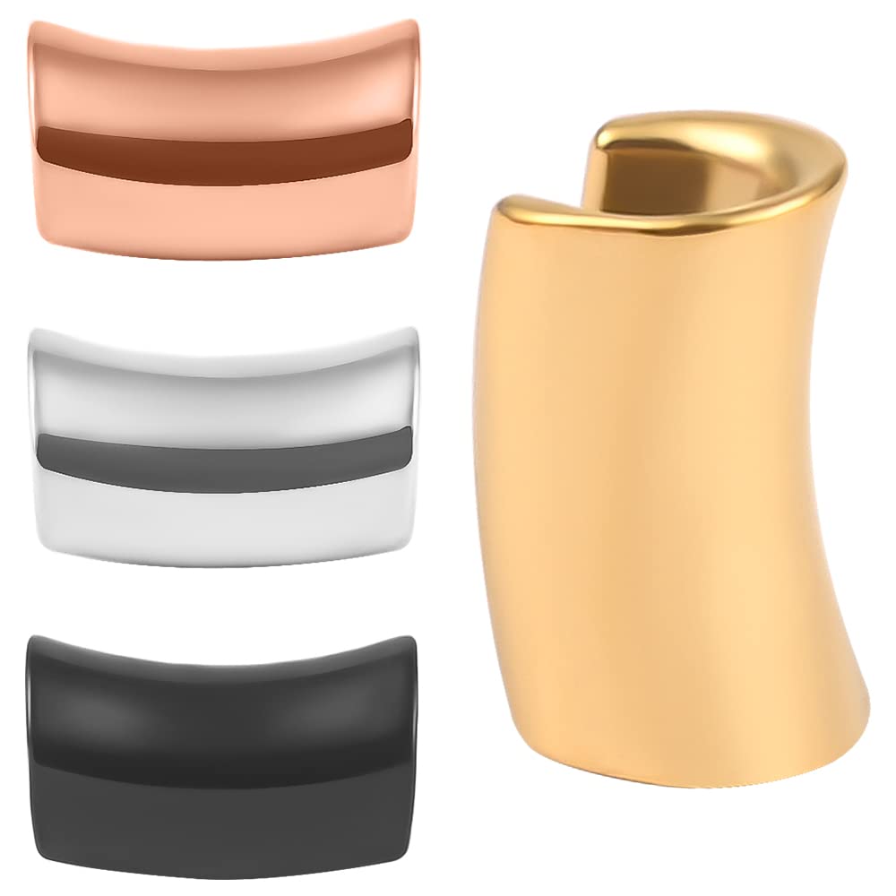 Vankula 2PCS Basic style Hypoallergenic Stainless Steel Plugs Ear Gauges Cuff Tunnels Piercing Expander Stretchers Fashion Body Jewelry