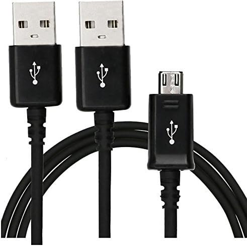 2-Pack Micro USB Cable 10Ft Android Charger Cable, USB 2.0 A Male to Micro B Sync and Charging Cables Compatible with All Devices with Micro USB Connector