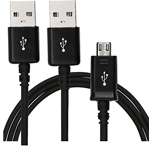 2-Pack Micro USB Cable 10Ft Android Charger Cable, USB 2.0 A Male to Micro B Sync and Charging Cables Compatible with All Devices with Micro USB Connector