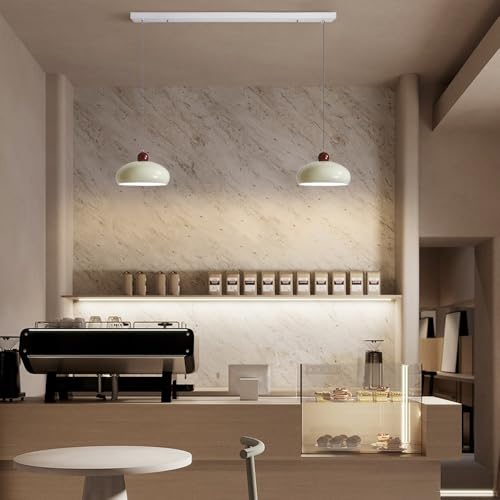 Lustre réglable en hauteur suspension blanc crème 3 têtes E27