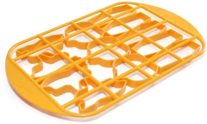 Mrs. Fields Halloween Cookie Cutter Grid with Pumpkin, Coffin, and Ghost Pattern