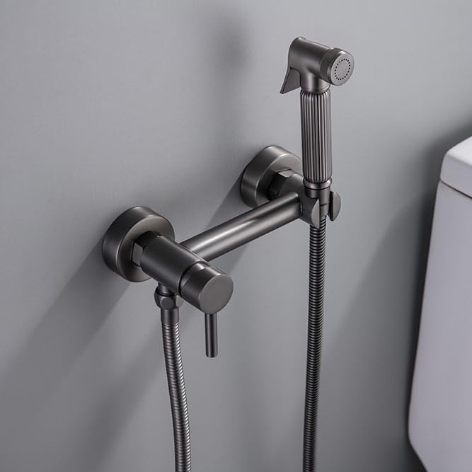 Doccino Per Bidet Per Wc Spruzzatori Per Bidet Wc Maniglia Singola Rubinetto Bidet Doccia Per Cani grigio Canna Di Fucile