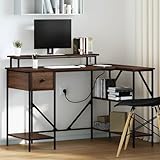 Genérico Escritorio Marrón Roble 120 x 79 x 86.5 cm Madera contrachapada,859404