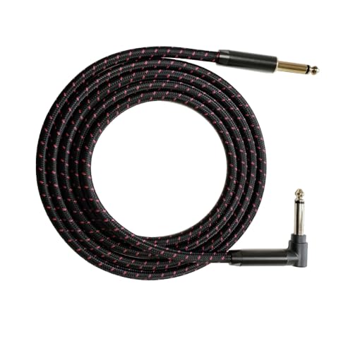 Cable de guitarra de 3m jack de 6,35 mm macho recto a acodado 6
