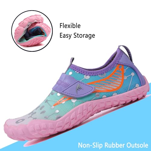 Image of Quickshark Kids Water Shoes Boys Girls Barefoot Aqua Socks Outdoor Indoor Quick Dry Sandals Lightweight Slip On Walking Sneakers for Beach Pool Swim (Little Kid /Big Kid)