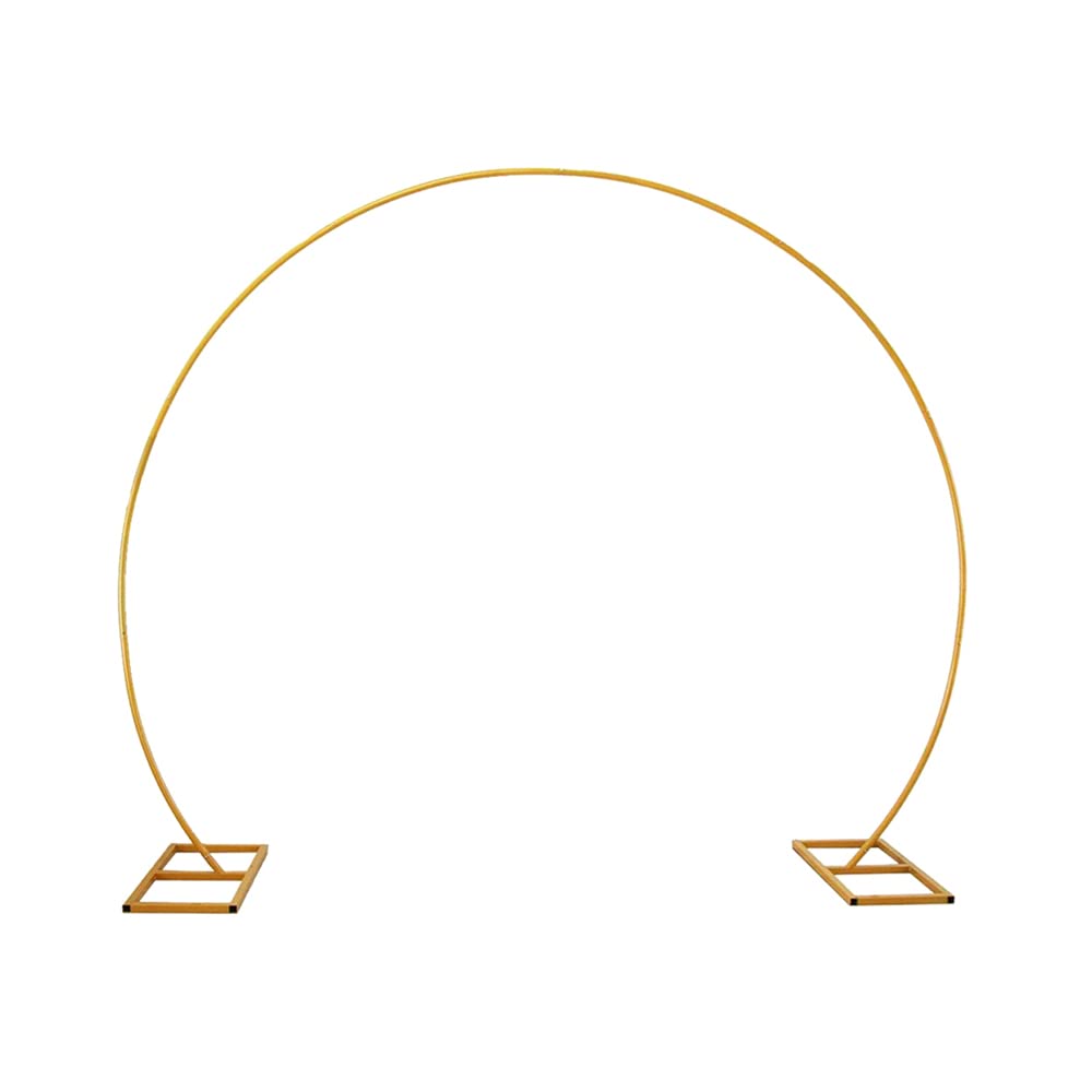 Arco de Globo Redondo, Anillo de Arco de Globo, Uso Interior y Exterior, Dorado Diametro 2.7M, para Decoracion de Cumpleaños, Bodas, Aniversarios