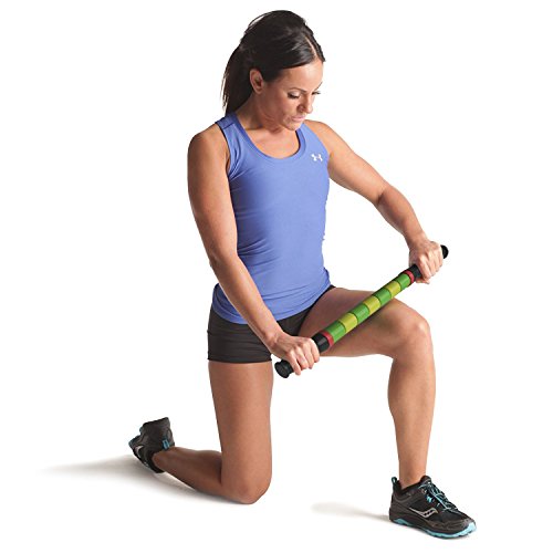 MuscleLax Massage Roller Stick Muscle Roller Massager | Athletes Sports 18 Inch Deep Tissue Massage Tool for Releasing Myofascial Trigger Points Muscle Pain Relief, Cramping, and Soreness