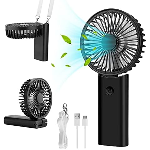 Esvyit Ventilador Portatil de Mano Silencioso a Pilas 3 en 1 Cover