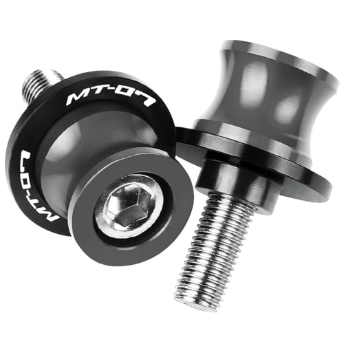 オートバイ用ロッカーアームスプール オートバイ用 6MM スタンドネジ MT07 MT-07 TRACER GT 2019 2020 Tracer CNC アルミ スイングアーム スライダー スプール MT 07 ロゴ 6MM(7)