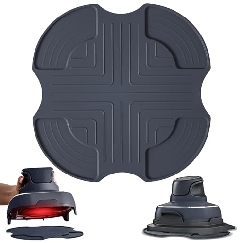 Heißluftfritteuse Unterlage Silikon für Ninja Crispi Air Fryer Hot Pads für Ninja Heißluftfritteuse Crispi 4-in-1 FN101EUGY Rutschfest Silikon Matte für Ninja Crispi Glas Air Fryer Zubehör