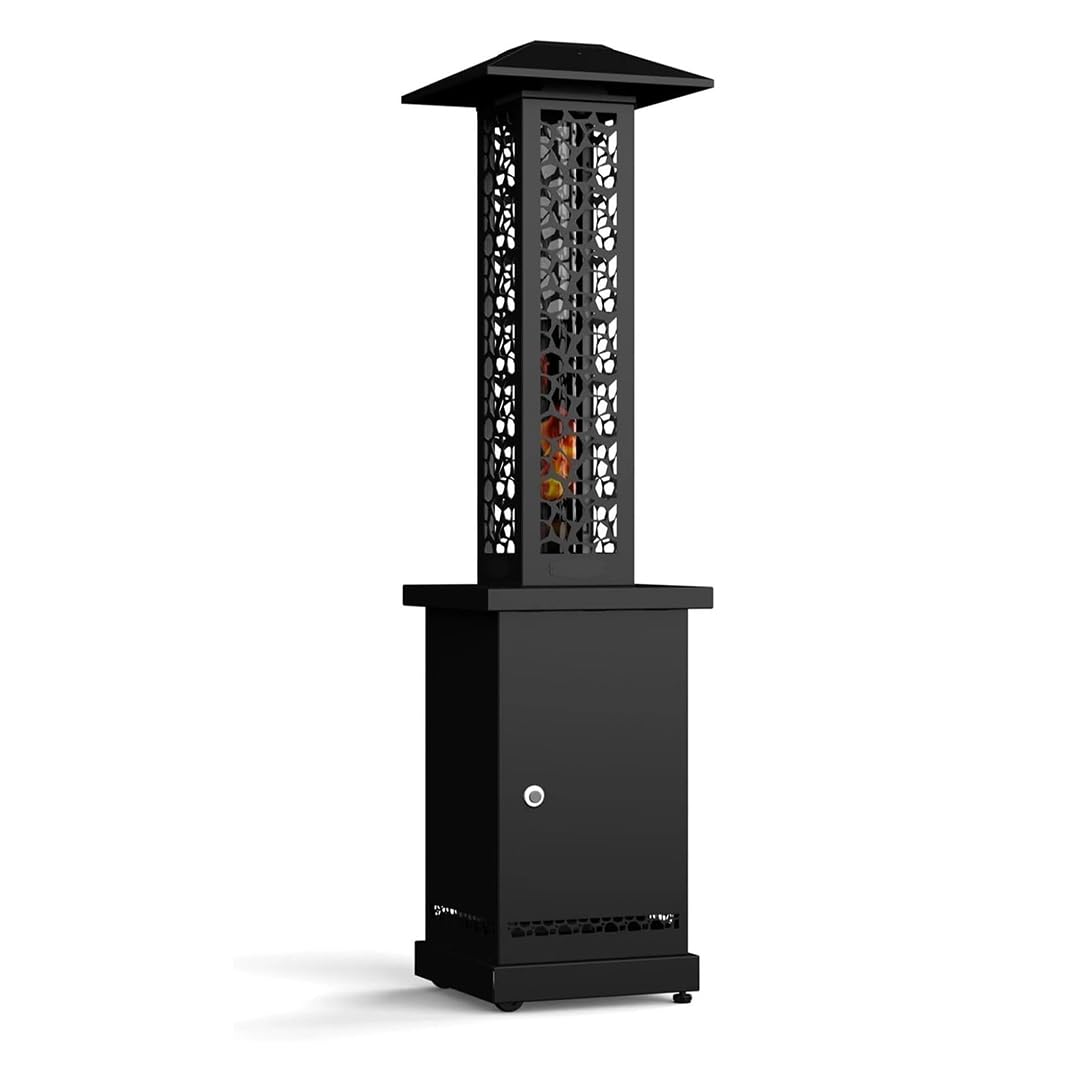 Estufa Exterior de Pellet, Calentador de jardín, 12,2kW, Acero inoxidable