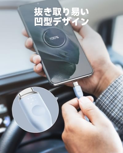 undefined VOLTME USB Type C ケーブル 柔らかいシリコン製 絡まない 断線防止 タイプc ケーブル 急速充電 QuickCharge3.0対応 Xperia/Galaxy/LG/iPad Pro/MacBook その他 Android(アンドロイド) 等 USB-C機器対応 在宅勤務支援 USB-A & USB-C ケーブル (1m ブルー) の商品画像 5