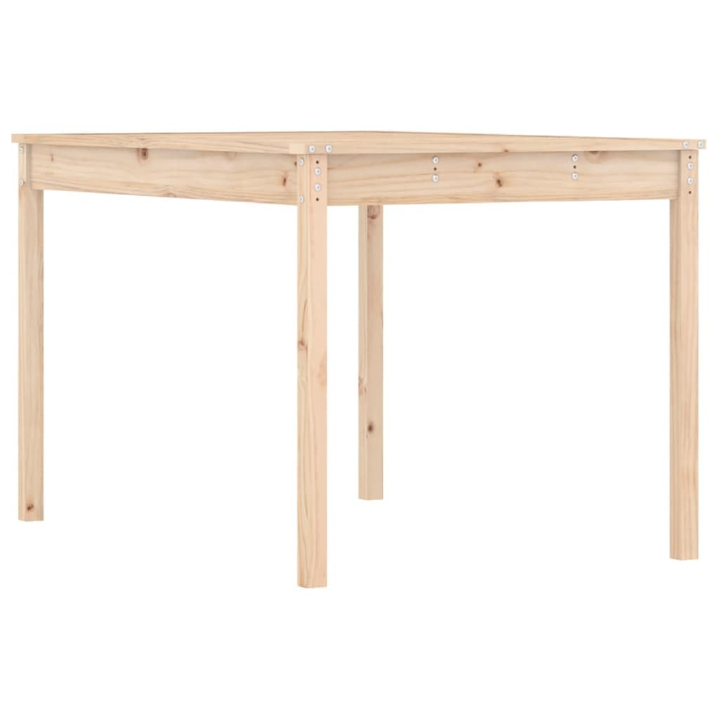 Stół ogrodowy 121 x 82,5 x 76 cm lite drewno sosnowe | Wytrzymały blat stołu, stabilna rama drewniana, na taras, balkon, podwórko, z instrukcją montażu