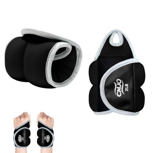 Image of Wrist Weights for Women, Arm Weights with Thumb Loops Lock for Running Walking Yoga - 0.5lb*2, 1lb*2, 2lbs*2 Set