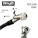 GIYO Digital Shock Pump 600 PSI – Turbo-Assist for Easy Inflation, Micro Air-Bleeder, Robust Aluminum Barrel, Comfort Grip & Braided Hose, Ideal for Fork & Rear Suspension GS-52L