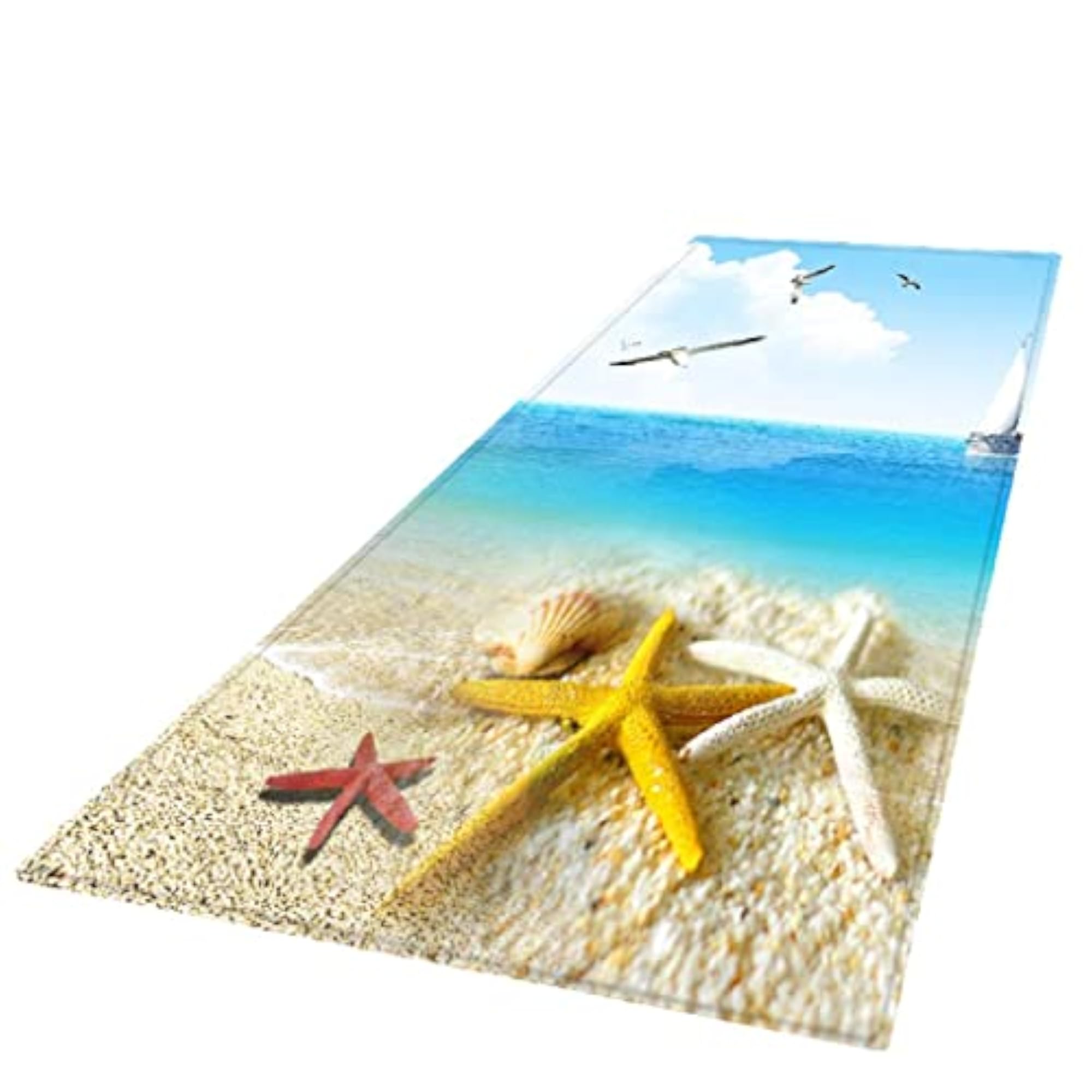 Printed Bathroom Non-Slip Area Rug