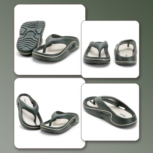 Image of DOCTOR HEALTH SUPER SOFT Men's EVA Flip Flops | Lightweight Cushioned Comfortable Thong Slippers | Anti-Skid Waterproof Soft Footbed Daily Wear Beach Bathroom Indoor Outdoor Flip Flops