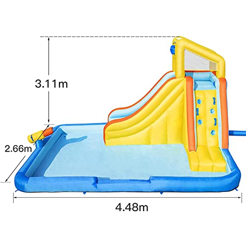 Ficha técnica VDLLQYN Castillo Hinchable Grueso Casa Inflable Llena de Diversión Tobogán para Piscina de Agua Centro de Actividades Se Instala en Segundos Pared de Escalada - Fernando Cortés