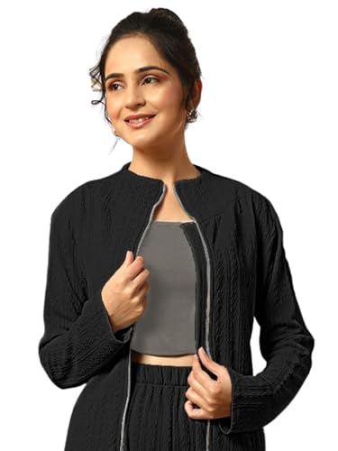 Leriya Fashion Women’s Co-Ord Set Oversized Fit | Stylish Full Sleeve Top with Wide Leg Pants | Casual Lounge Wear | Summer Comfortable Outfit for Women | Trendy Minimalist Two Piece Set