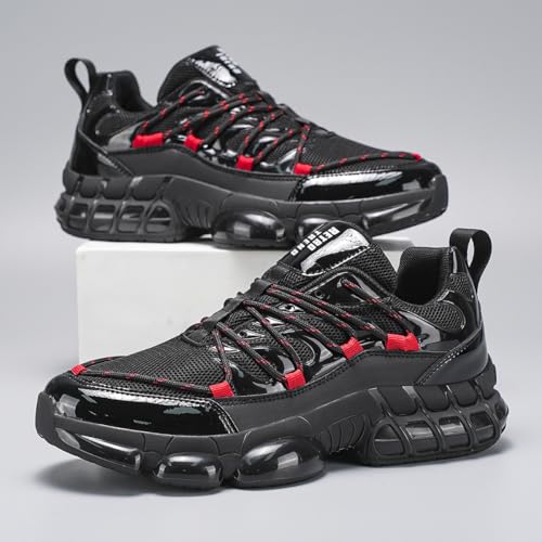 Image of Men's Walking Running Shoes Slip On Sneakers Non Slip Athletic Sports Tennis Fitness Casual Workout Gym Shoes Lightweight Trainers Fashion Soft Comfortable Shoe
