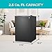 BLACK+DECKER 2.5 Cu. Ft. Compact Refrigerator, ENERGY STAR Certified, Single Door Mini Fridge with Chiller Compartment, Personal Fridge for Home or Dorm Room, R600a Refrigerant, BCRK25B, Black