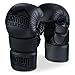 Phantom MMA Handschuhe RIOT - Optimaler Schutz für Sparring - Extra Sicherheit für Daumen und Handgelenk - Offener Griff für jeden Kampfsport wie Grappling - Fight und Training - Herren - Blackout