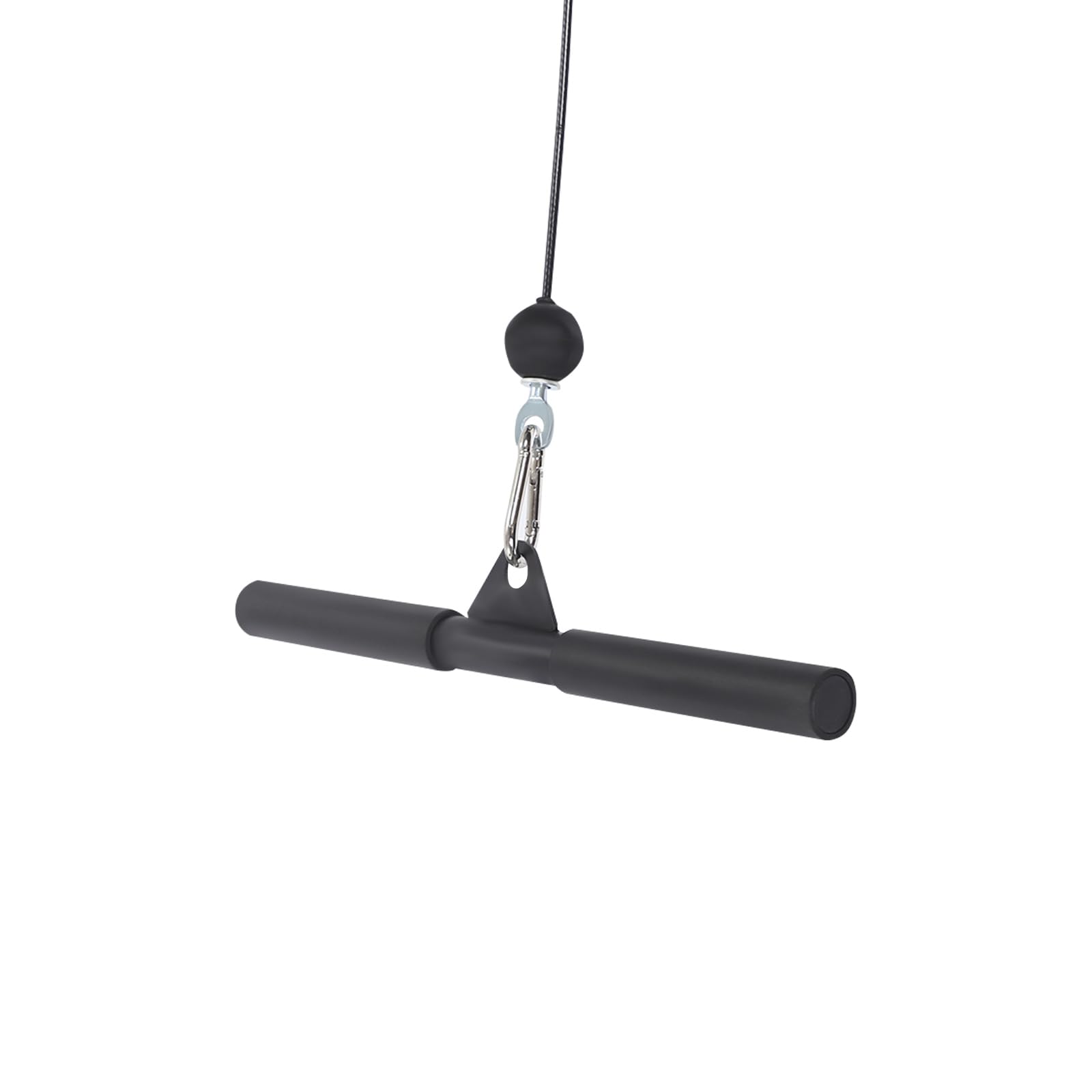 Juego de cables de fitness para montaje en pared, 150 kg, capacidad de carga para entrenamiento en casa, ejercicios, brazo, espalda, hombro, entrenamiento, color negro, ahorra espacio