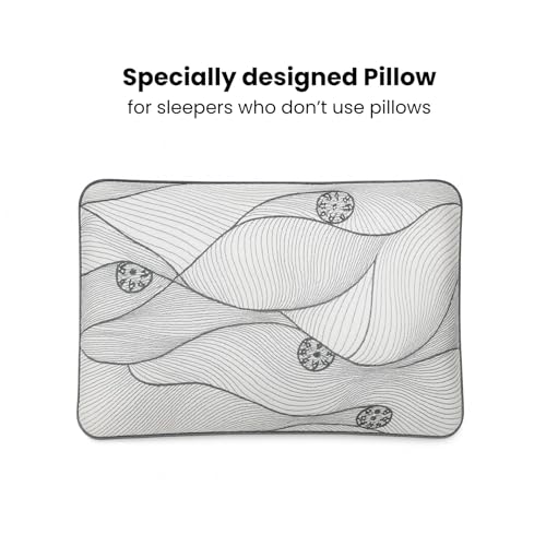 Image of Sove Ultra Slim Memory Foam Pillow | Set of 2 | Size 2.5x23x15 Inch | for Low Height Sleep | Slim Profile | Neck Support Pillow | Lightweight, Portable & Travel Friendly | Thin Pillow