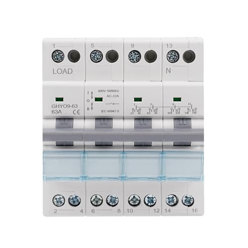 Commutateur Manuel 4P 63A Inverseur Source Sectionneur Dual Power 400V