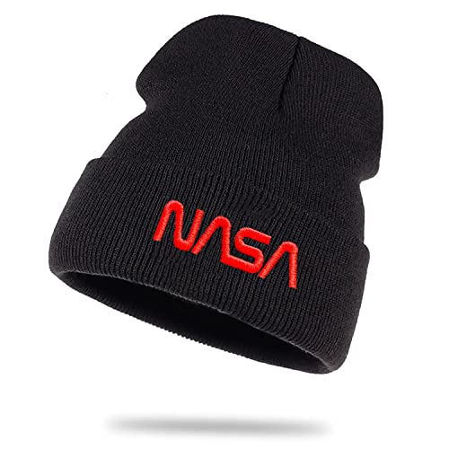 NASA Astronaut Space Rocket Moon Insignia Raumfahrt Nerd - Wollmütze Wintermütze Rollmütze Beanie Mütze Seemannsmütze Unisex Piece