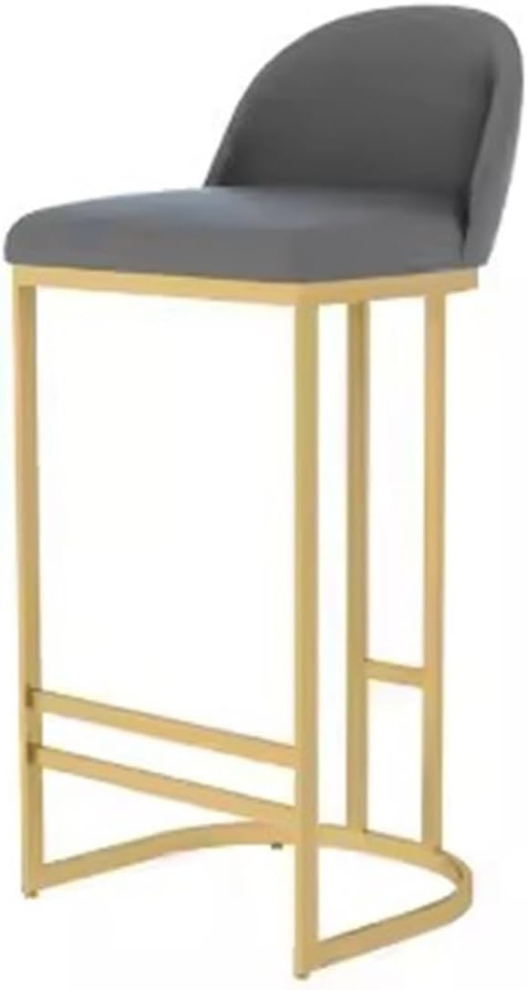 High Back Rest Bar Chairs for Kitchen, Home & Office - Stylish Glasses & Jewelry Storage Stools, Comfortable Reception & Dining Seating, Modern Design