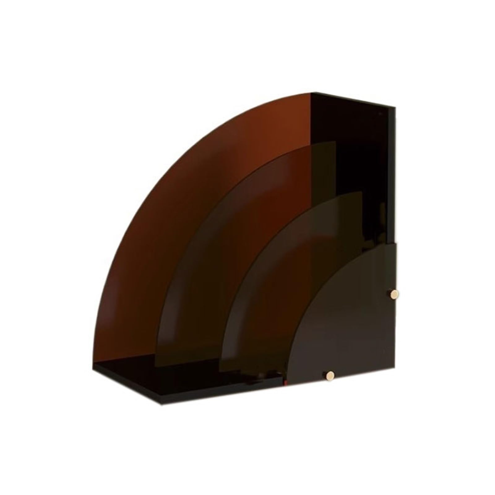 Huangj-0527 CD storage Desktop Creativity Fan Shaped Acrylic Vinyl Record Storage Stand CD Display Rack Record