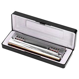 Tremolo Harmonica 24 trous, Tremolo Harmonica 24 trous CandG Key Double face avec boîte Instrument de musique pour… - Les Beatles, Paul McCartney, John Lennon, RIngo Starr, George Harrison Tremolo Harmonica 24 trous, Tremolo Harmonica 24 trous CandG Key Double face avec boîte Instrument de musique pour… – Image 3