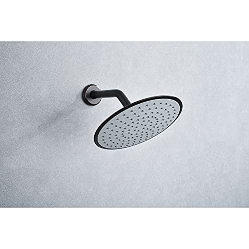 Anpean 8 Inch Shower Arm With Flange, Wall Mounted Rain Shower Head Extension Arm, Oil Rubbed Bronze #TOP2