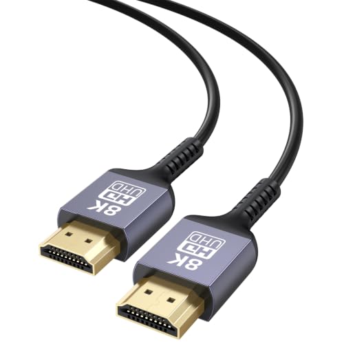 Image of Thin HDMI Cable 15 FT 8K, 48Gbps Flexible Slim HDMI Cable 15FT