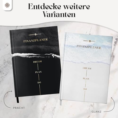 Lebenskompass Budgetplaner \Pracht\ - Undatierter Finanzplaner für 12 Monate - Kontrolliere Dein Budget und Deine Ausgaben - organisiere Deine Finanzen und lerne mit dem Planer zu sparen
