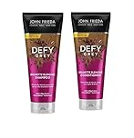 multiple John Frieda Defy Grey Colour Blending Shampoo (250 ml) and Defy Grey Colour Blending Conditioner (250 ml) to blend the first grey hairs in brown hair