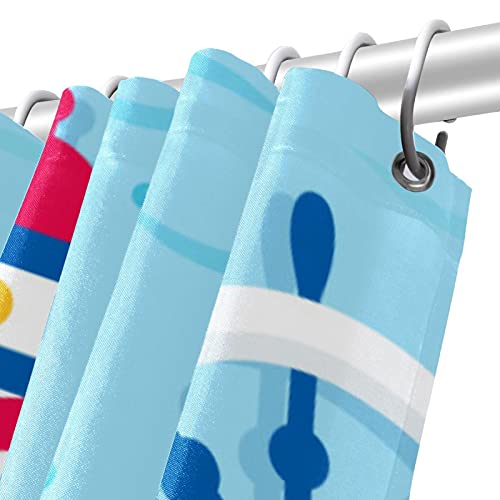 Rideau de douche phare imperméable 183x183 cm pour sol sec et propre - 6